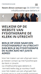 Mobile Screenshot of fysiotherapie-deklerk.nl