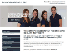 Tablet Screenshot of fysiotherapie-deklerk.nl